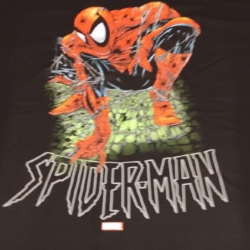 New With Tags Spiderman Marvel 5xl Black Cotton T-Shirt